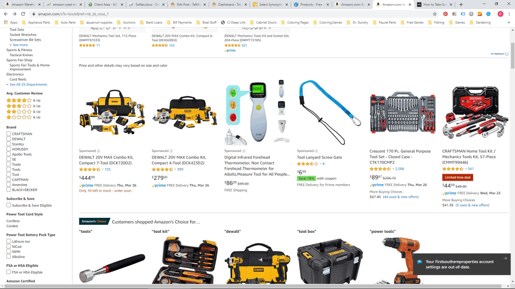 Amazon Page Screenshot